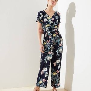 Ann Taylor Loft floral jumpsuit size 4